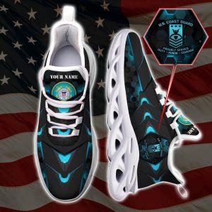 Custom Name Rank Military Shoes, US Coast…