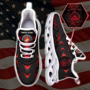 Custom Name Rank Military Shoes US Marine Corp Military Veteran Clunky Sneakers Veterans Shoes Max Soul Shoes 1 awonpn.jpg