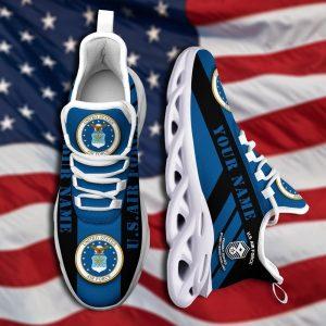 Custom Name Rank Military Shoes, Us Air…