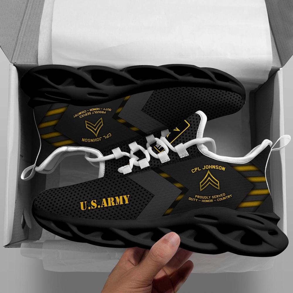 Custom Name Rank Military Shoes, Us Army Sneaker, Veterans Shoes, Max Soul Shoes, Veterans Clunky Shoes Custom Name Rank Military Shoes, Us Army Sneaker, Veterans Shoes, Max Soul Shoes, Veterans Clunky Shoes