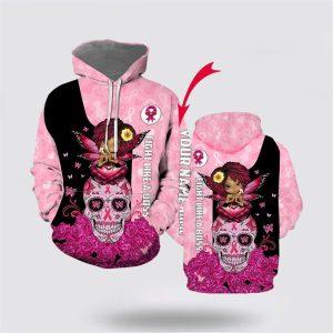 Breast Cancer Hoodie, Customized Breast Cancer Rose…