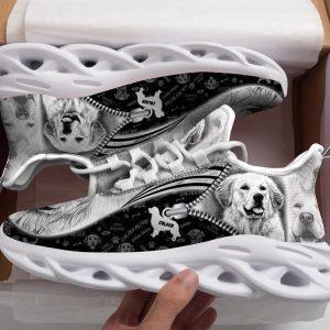 Dog Shoes Running, Golden Retriever Sketch Max…