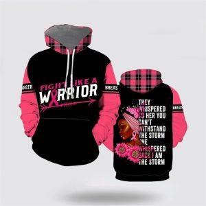 Breast Cancer Hoodie, Fight Breast Cancer Warrior…