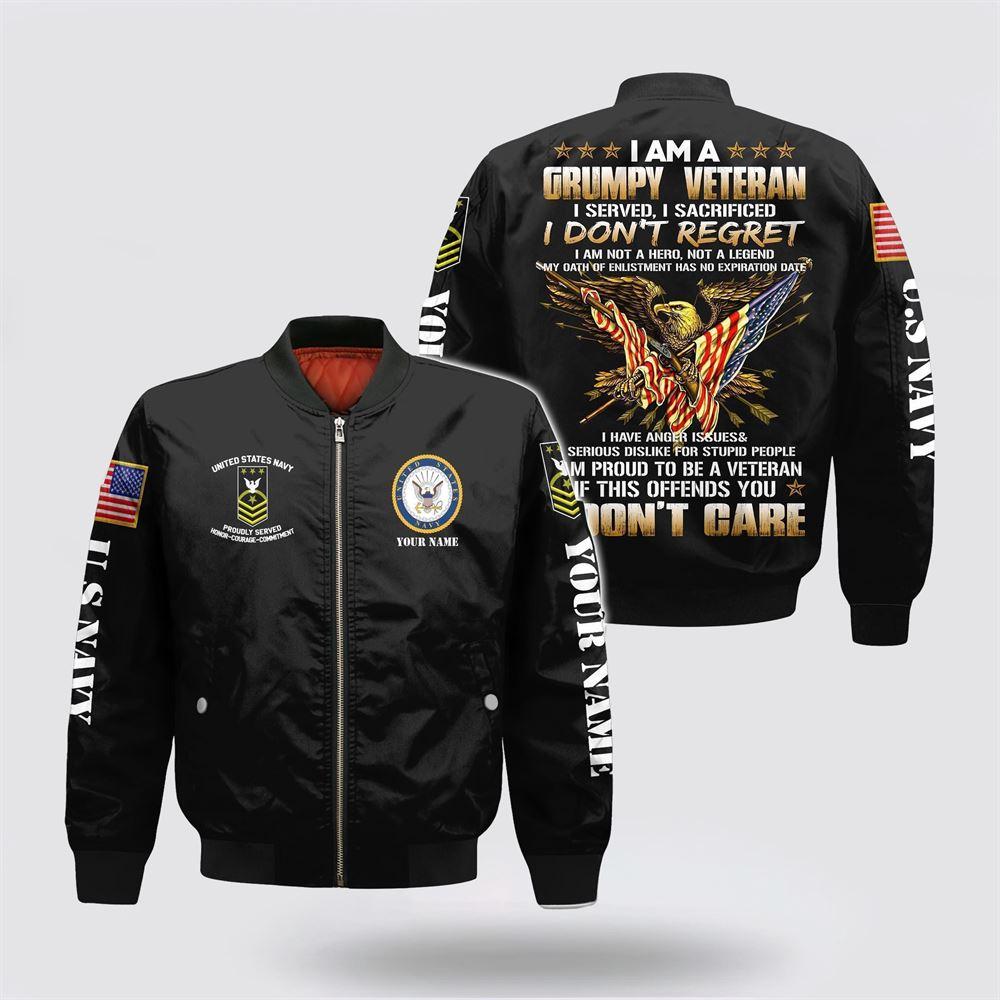 Navy Bomber Jacket, Personalized Name Rank US Navy I Am Not A Hero Not A Legend Bomber Jacket, Veteran Bomber Jacket Navy Bomber Jacket, Personalized Name Rank US Navy I Am Not A Hero Not A Legend Bomber Jacket, Veteran Bomber Jacket