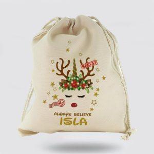 Personalised Christmas Sack Canvas Sack With Cute Gold Text And Decorated Reindeer Unicorn Xmas Santa Sacks Christmas Bag Gift 1 l3poew.jpg