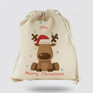 Personalised Christmas Sack Canvas Sack With Festive Text And Santa Hat Reindeer Xmas Santa Sacks Christmas Bag Gift 1 cr8ews.jpg