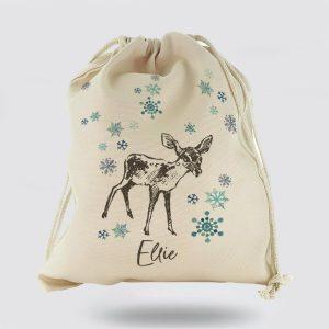 Personalised Christmas Sack Canvas Sack With Stylish Text And Deer Snowflakes Sketch Xmas Santa Sacks Christmas Bag Gift 1 pdrezs.jpg