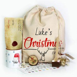 Personalised Christmas Sack Christmas Gift Sack Red Reindeer Christmas Eve Xmas Santa Sacks Christmas Bag Gift 2 gxn4r9.jpg