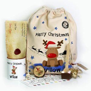 Personalised Christmas Sack Christmas Gift Sack Rudolph the Red Nose Reindeer Xmas Santa Sacks Christmas Bag Gift 2 po4lir.jpg