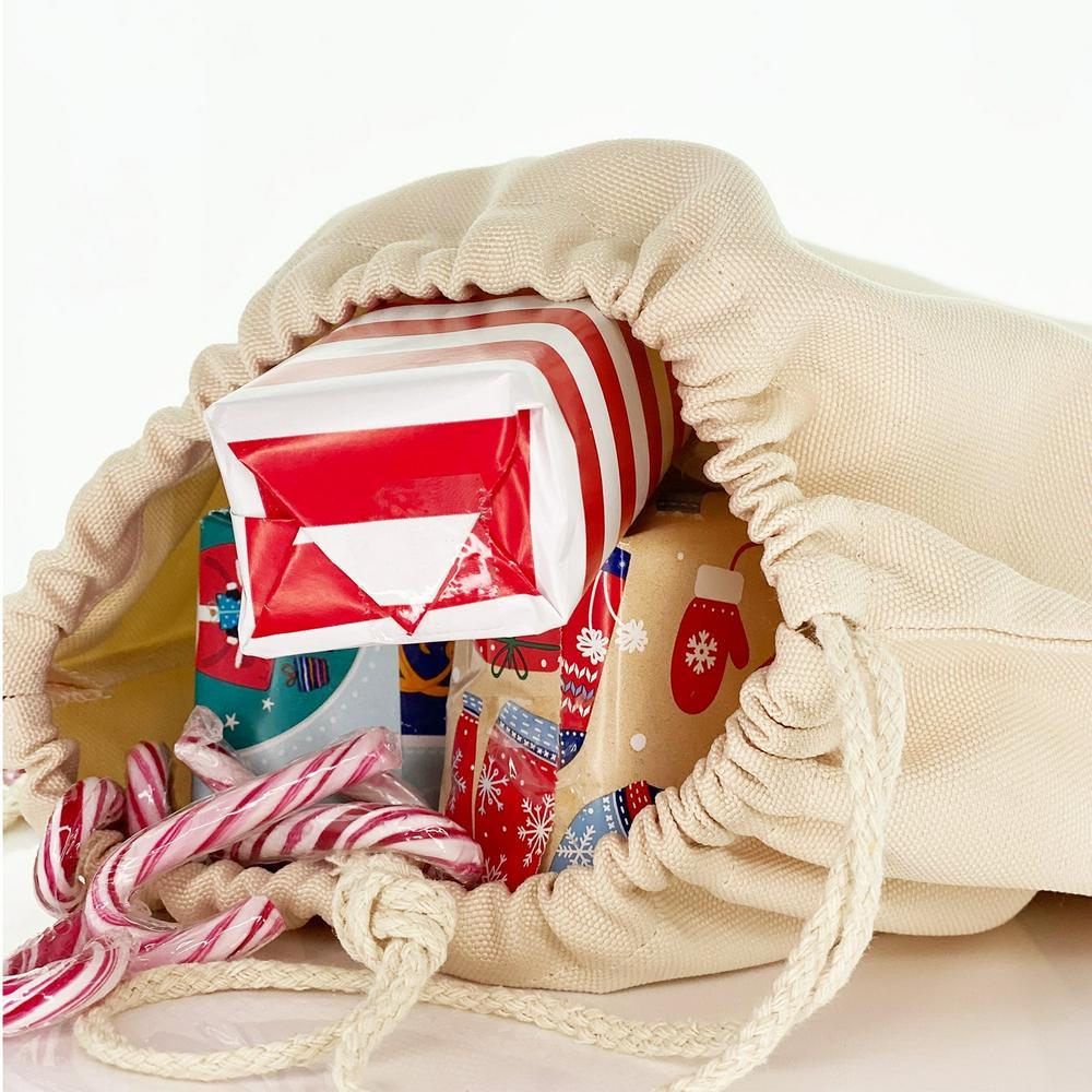 Personalised Christmas Sack, Christmas Gift Sack Rudolph the Red Nose Reindeer, Xmas Santa Sacks, Christmas Bag Gift