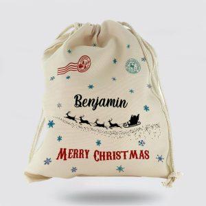 Personalised Christmas Sack, Christmas Gift Sack Santas…