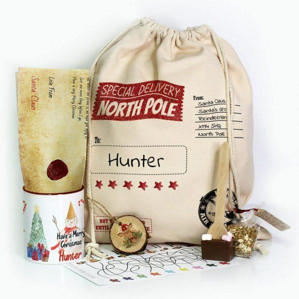 Personalised Christmas Sack, Christmas Gift Sack Special North Pole Delivery, Xmas Santa Sacks, Christmas Bag Gift