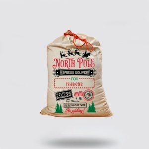 Personalised Christmas Sack, North Pole Express Delivery…