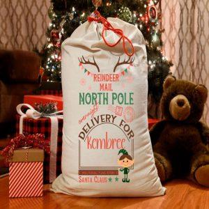 Personalised Christmas Sack Reindeer Mail with Elf Santa Sack Xmas Santa Sacks Christmas Bag Gift 2 rlkk37.jpg