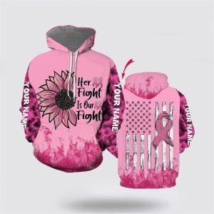 Breast Cancer Hoodie, Personalized Breast Cancer Her…