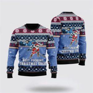 Santa Claus Sweater Best Pucking Christmas Ever Jesus And Santa Claus Ugly Christmas Sweater Santa Claus Outfit History 2 uq3ljw.jpg