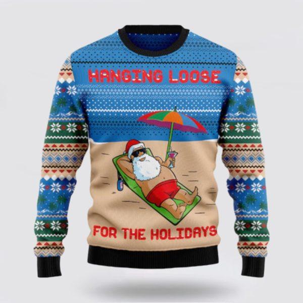Santa Claus Sweater, Santa Claus Holiday Ugly Sweater, Funny Santa Sweaters, Santa Claus Outfit History