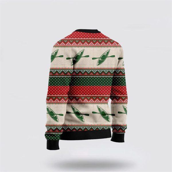 Santa Claus Sweater, Santa Claus Is Kayaking To Town Ugly Christmas Sweater, Santa Claus Outfit History