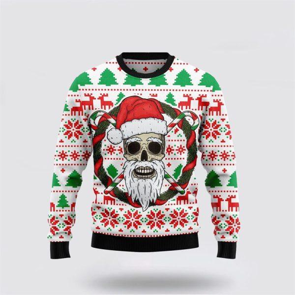 Santa Claus Sweater, Santa Claus Skull Ugly Christmas Sweater, Santa Claus Outfit History