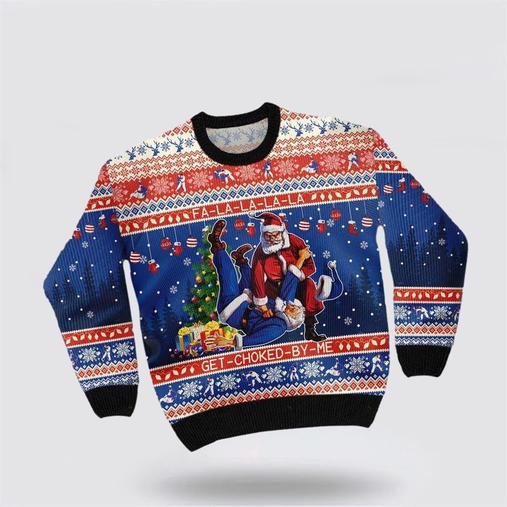 Santa Claus Sweater, Santa Claus With Sayings FA-LA-LA-LA-LA Ugly Christmas Sweater, Santa Claus Outfit History Santa Claus Sweater, Santa Claus With Sayings FA-LA-LA-LA-LA Ugly Christmas Sweater, Santa Claus Outfit History