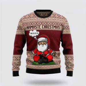 Santa Claus Sweater Yoga Santa Clause Ugly Christmas Sweater Santa Claus Outfit History 1 tpol17.jpg