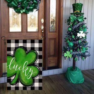 St Patrick s Day Flag Lucky Shamrock Caro Pattern Lucky Gift For St Patrick Day St Patrick s Day Garden Flag 3 bdxpvx.jpg