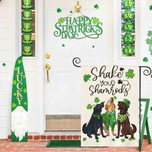St Patrick s Day Flag Three Patrick s Dogs Shake Your Shamrocks Lucky Gift For St Patrick Day St Patrick s Day Garden Flag 4 mzteoa.jpg