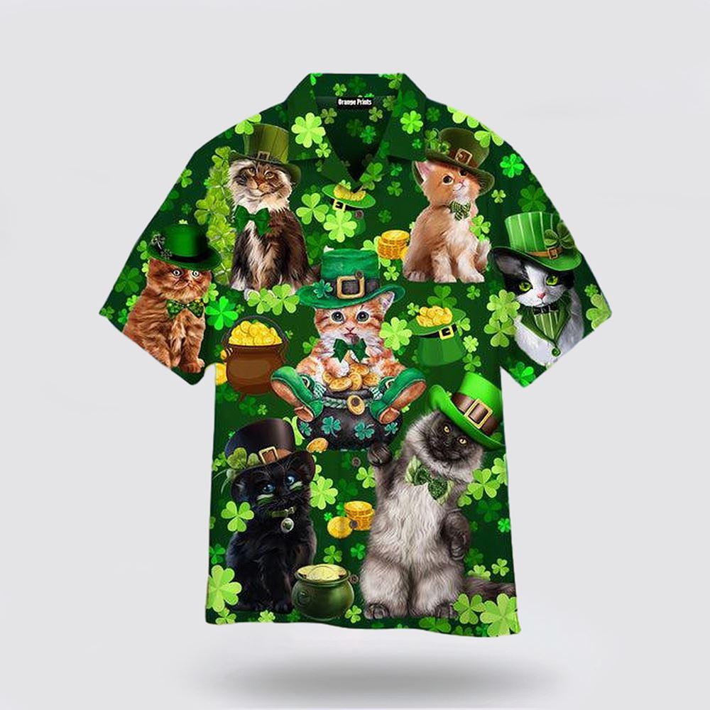 St Patrick’s Day Hawaiian Shirt, Cats Saint Patrick’s Day Hawaiian Shirt, St Patricks Day Shirts St Patrick’s Day Hawaiian Shirt, Cats Saint Patrick’s Day Hawaiian Shirt, St Patricks Day Shirts