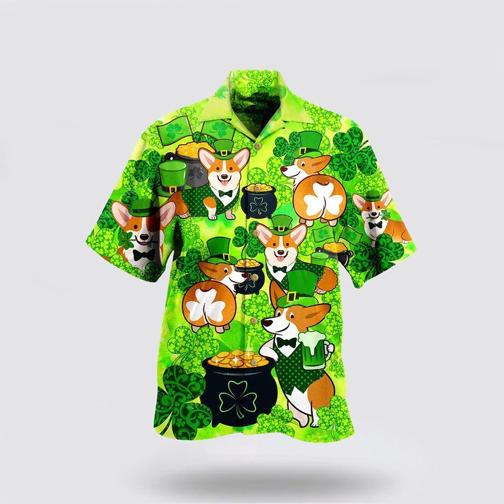 St Patrick’s Day Hawaiian Shirt, Corgi Patrick’s Day Hawaiian Shirt, St Patricks Day Shirts St Patrick’s Day Hawaiian Shirt, Corgi Patrick’s Day Hawaiian Shirt, St Patricks Day Shirts