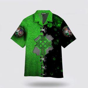 St Patrick’s Day Hawaiian Shirt, Green Irish St Patrick Celtic Knot Hawaiian Shirt, St Patricks Day Shirts