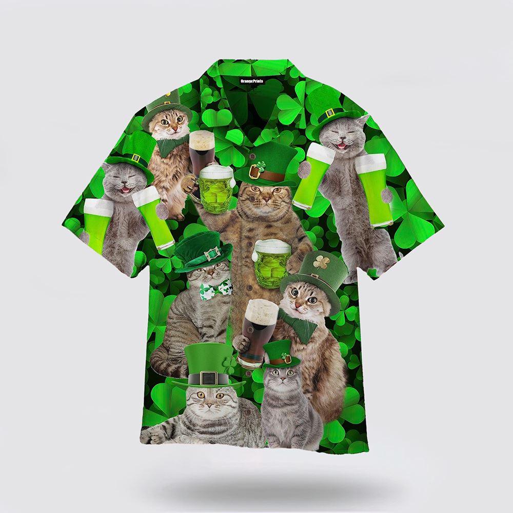 St Patrick’s Day Hawaiian Shirt, Happy Cats St Patricks Day Hawaiian Shirt, St Patricks Day Shirts St Patrick’s Day Hawaiian Shirt, Happy Cats St Patricks Day Hawaiian Shirt, St Patricks Day Shirts