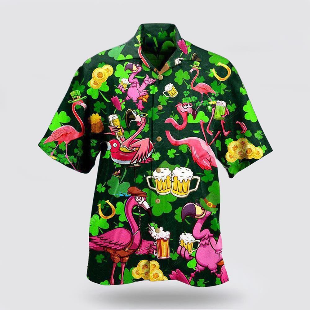 St Patrick’s Day Hawaiian Shirt, Irish Pink Flamingos Drink Beer Patricks Day Pattern Hawaiian Shirt, St Patricks Day Shirts St Patrick’s Day Hawaiian Shirt, Irish Pink Flamingos Drink Beer Patricks Day Pattern Hawaiian Shirt, St Patricks Day Shirts