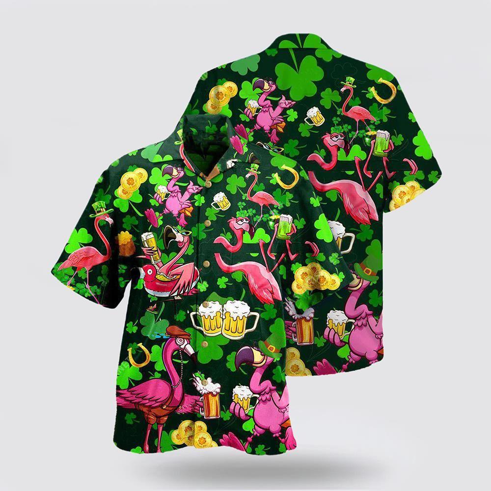 St Patrick’s Day Hawaiian Shirt, Irish Pink Flamingos Drink Beer Patricks Day Pattern Hawaiian Shirt, St Patricks Day Shirts St Patrick’s Day Hawaiian Shirt, Irish Pink Flamingos Drink Beer Patricks Day Pattern Hawaiian Shirt, St Patricks Day Shirts