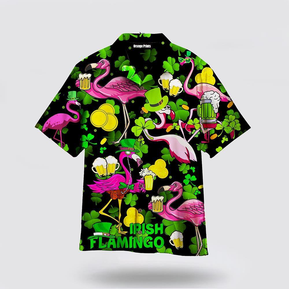 St Patrick’s Day Hawaiian Shirt, Pink Flamingo And Beer St Patricks Day Hawaiian Shirt, St Patricks Day Shirts St Patrick’s Day Hawaiian Shirt, Pink Flamingo And Beer St Patricks Day Hawaiian Shirt, St Patricks Day Shirts