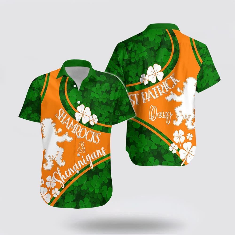 St Patrick’s Day Hawaiian Shirt, Saint Patrick Day Hawaiian Shirt Shamrocks And Shenanigans Irish Flag Style, St Patricks Day Shirts St Patrick’s Day Hawaiian Shirt, Saint Patrick Day Hawaiian Shirt Shamrocks And Shenanigans Irish Flag Style, St Patricks Day Shirts