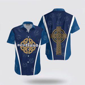 St Patrick’s Day Hawaiian Shirt, Scotland Celtic…