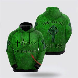 St Patrick’s Day Hoodie, Customize Name Irish…