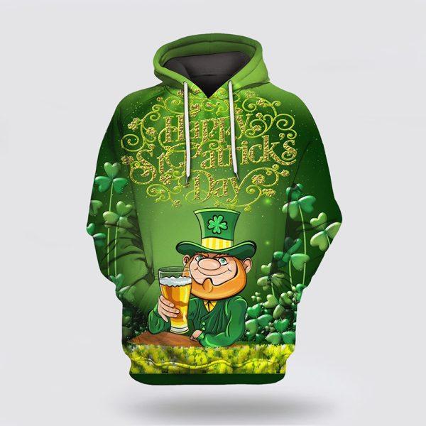 St Patrick’s Day Hoodie, Happy St Patrick’s Day Irish 3D All Over Print Hoodie, St Patricks Day Shirts