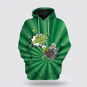 St Patrick’s Day Hoodie, Happy St Patricks Day Over Print 3D Hoodie, St Patricks Day Shirts