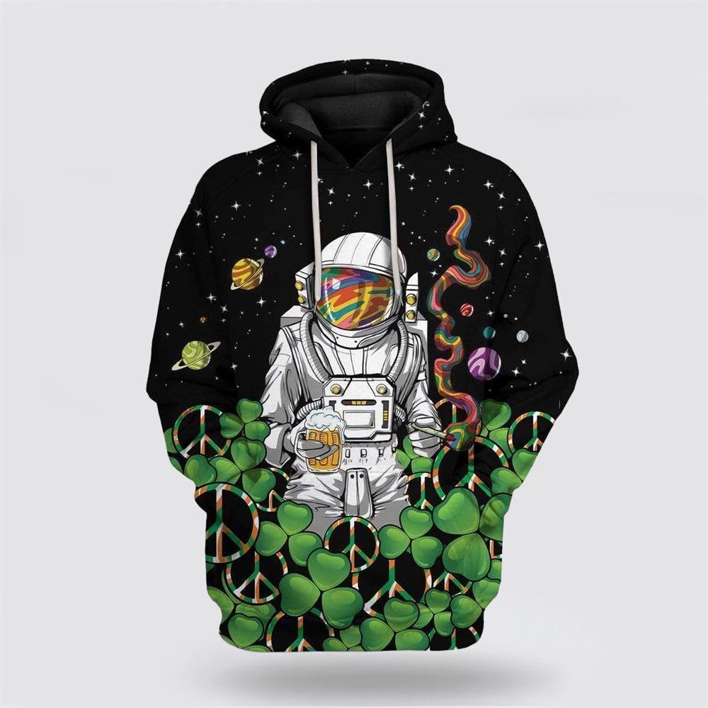 St Patrick’s Day Hoodie, Hippie Astronaut St Patrick’s Day Custom Hoodie Apparel, St Patricks Day Shirts St Patrick’s Day Hoodie, Hippie Astronaut St Patrick’s Day Custom Hoodie Apparel, St Patricks Day Shirts