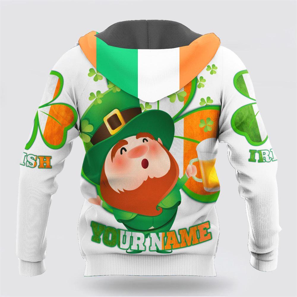 St Patrick’s Day Hoodie, Irish 3D All Over Printed Unisex Shirts Saint Patrick’s Day White Ver, St Patricks Day Shirts