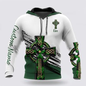 St Patrick s Day Hoodie Irish St Patricks Celtic Cross 3D Hoodie Shirt For Men And Women Custom Name St Patricks Day Shirts 2 o1zrd3.jpg