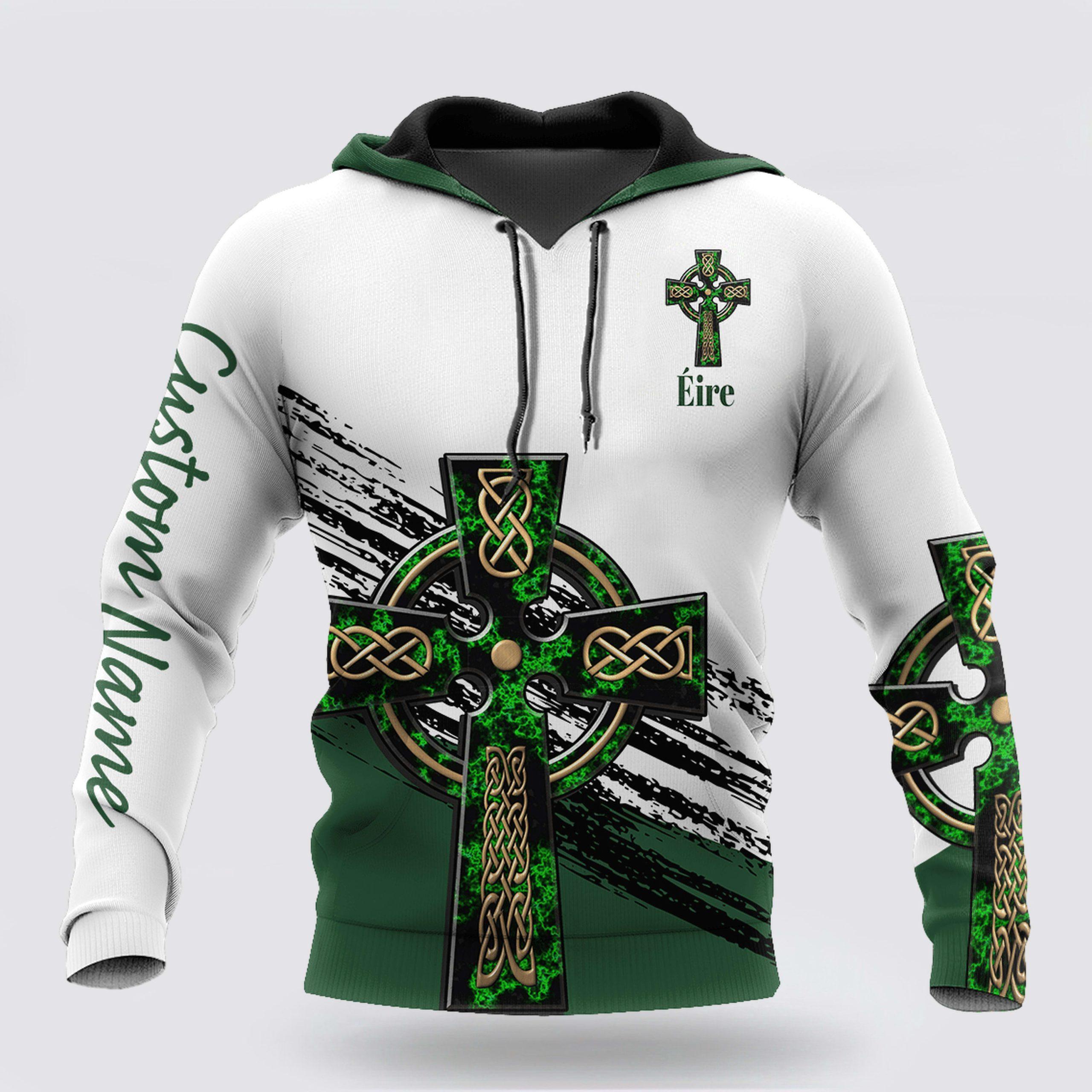St Patrick’s Day Hoodie, Irish St Patricks Celtic Cross 3D Hoodie Shirt For Men And Women Custom Name, St Patricks Day Shirts St Patrick’s Day Hoodie, Irish St Patricks Celtic Cross 3D Hoodie Shirt For Men And Women Custom Name, St Patricks Day Shirts