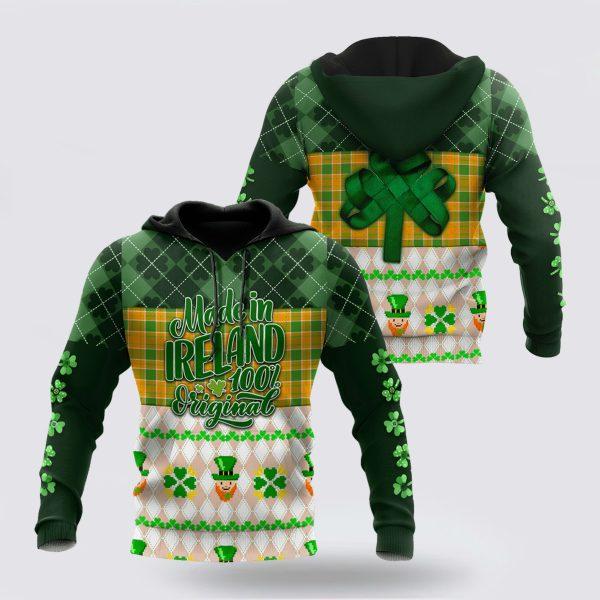 St Patrick’s Day Hoodie, Irish St Patricks Day 3D Hoodie Shirt Print For Men, St Patricks Day Shirts
