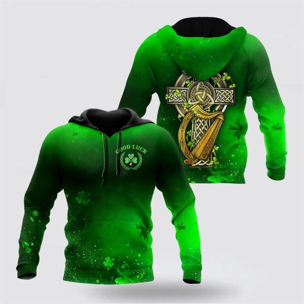 St Patrick’s Day Hoodie, Premium Unisex Hoodie Irish St Patricks Good Luck, St Patricks Day Shirts