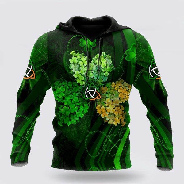 St Patrick’s Day Hoodie, Premium Unisex Hoodie Irish St Patricks Shamrock, St Patricks Day Shirts