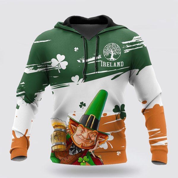 St Patrick’s Day Hoodie, Saint Patricks Day Drinking Funny 3D All Over Print Hoodie, St Patricks Day Shirts
