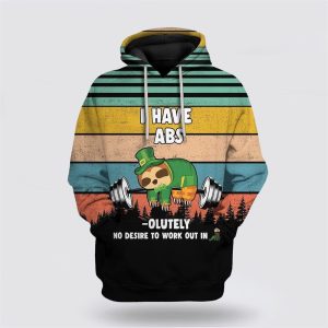 St Patrick’s Day Hoodie, Sloth Absolutely Not…