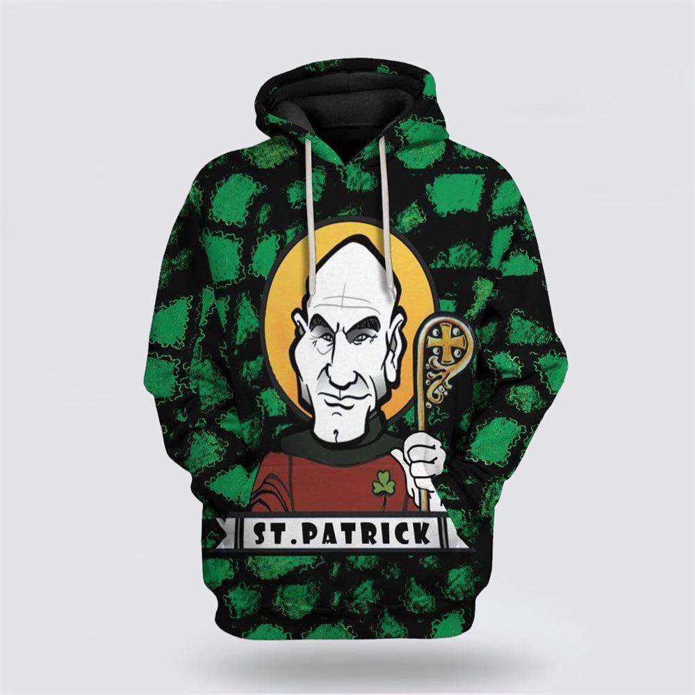 St Patrick’s Day Hoodie, St Patrick Captain Custom Hoodie Apparel, St Patricks Day Shirts