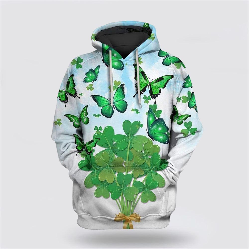 St Patrick’s Day Hoodie, St Patricks Day Funny With Butterfly Custom Hoodie Apparel, St Patricks Day Shirts St Patrick’s Day Hoodie, St Patricks Day Funny With Butterfly Custom Hoodie Apparel, St Patricks Day Shirts